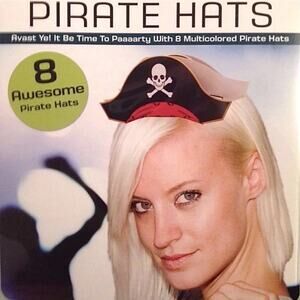 8 Mini Pirate Hat Party Hats Photo Booth Prop Party Favors Fun Paper Cardstock